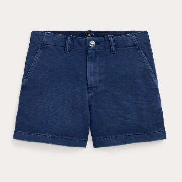 Polo Ralph Lauren Girls' Cotton Chino Shorts in Light Navy, Size 3, NWT - Picture 1 of 4